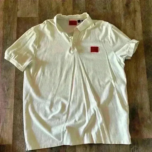 HUGO Men's Square Logo Cotton Polo Shirt // XXL - Picture 1 of 5